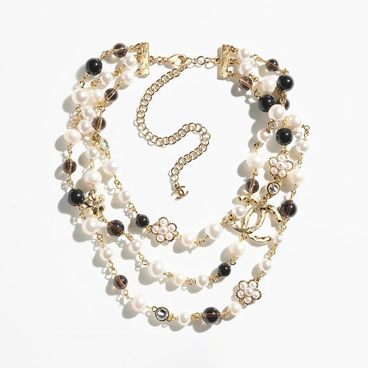18K  Chanel 24B Long Pearls Necklace